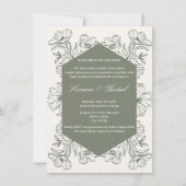 両面アユニークラビア語イスライエレガントズム 招待状 (正面)