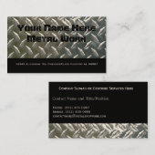 両面アルミニウム金属(整備士用)または？ 名刺 (正面/裏面)