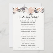 両面ウェディングシャワーゲーム - 花婿の言葉| どちらか (正面)