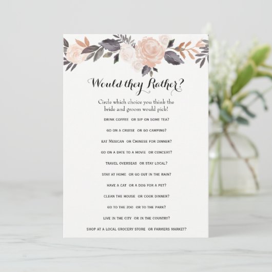 両面ウェディングシャワーゲーム - 花婿の言葉| どちらか (スタンド正面)