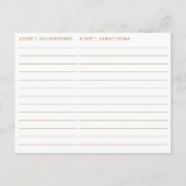 両面エスプレッソマルティーニをテーマにしたレシピカード エンクロージャーカード (裏面)