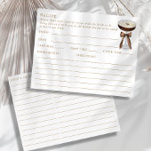 両面エスプレッソマルティーニをテーマにしたレシピカード エンクロージャーカード