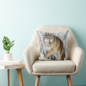 両面オオカミの枕-! クッション (椅子)