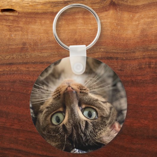 両面カスタマイズペットフォトサークルのキーチェーン キーホルダー (裏面)