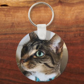 両面カスタマイズペットフォトサークルのキーチェーン キーホルダー (正面)