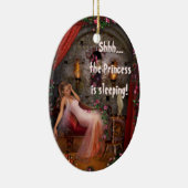 両面カスタマイズ可能なプリンセスドアハンガー セラミックオーナメント (右)