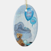 両面カスタマイズ可能なベビードアハンガー セラミックオーナメント (右)