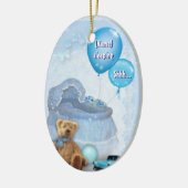 両面カスタマイズ可能なベビードアハンガー セラミックオーナメント (左)