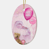 両面カスタマイズ可能なベビードアハンガー セラミックオーナメント (左)