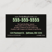 両面カスタマイズ可能キルトにする名刺 名刺 (裏面)