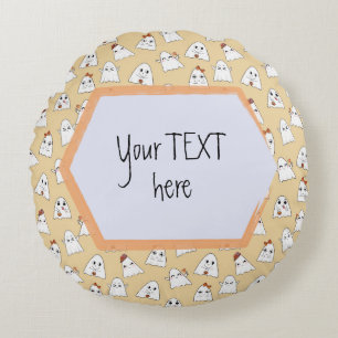 両面カスタムハロウィーンパターン装飾用クッション ラウンドクッション