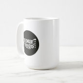 両面カスタムビジネス ロゴ ブランド コーヒーマグカップ (正面左)