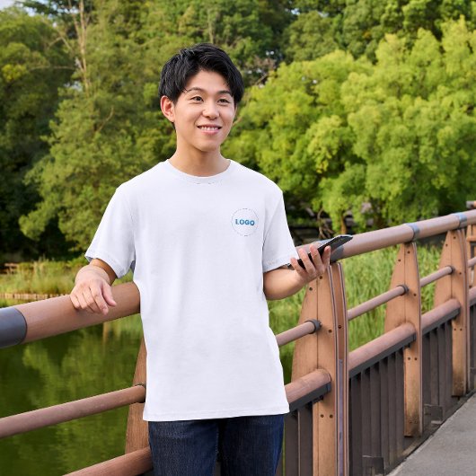 両面カスタムプリントメンズアッシュ Tシャツ