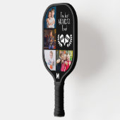 😁😍両面カスタム文字と写真 ピックルボールラケット (左)