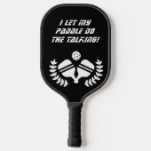 😁😍両面カスタム文字と写真 ピックルボールラケット (裏面)