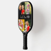 😁😍両面カスタム文字と写真 ピックルボールラケット (左)