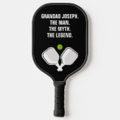 💗両面カスタム文字及びフォトピックボールパドル ピックルボールラケット (裏面)