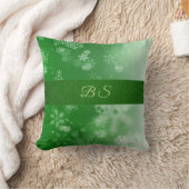 両面カスタム画像+モノグラム クッション (ブランケット)