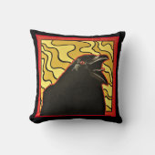 両面カラス クッション (正面)