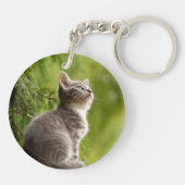 両面キパーソナライズされたッティーペットキーチェーン キーホルダー (裏面)