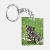 両面キパーソナライズされたッティーペットキーチェーン キーホルダー (正面左)