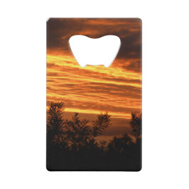 両面キャンベラの夏の日没 クレジットカード栓抜き