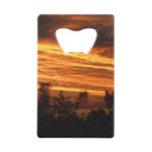 両面キャンベラの夏の日没 クレジットカード栓抜き (裏面)