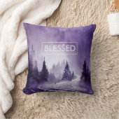 両面キリスト教エペソ引用文と賛美 クッション (ブランケット)