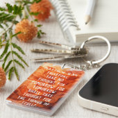 両面クリスチャンの巧インスパイアみなオレンジ キーホルダー (正面右)