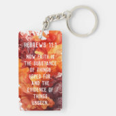 両面クリスチャンの巧インスパイアみなオレンジ キーホルダー (裏面)