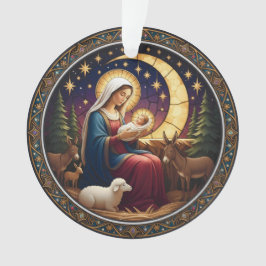 両面クリスマスオーナメント ナティビティ オーナメント