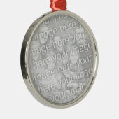 両面クリスマスフォトオーナメント(2写真) メタルオーナメント (右)