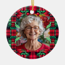 両面クリスマス装飾品 セラミックオーナメント