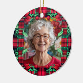 両面クリスマス装飾品 セラミックオーナメント (左)