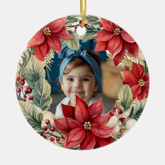 両面クリスマス装飾品 セラミックオーナメント (正面)