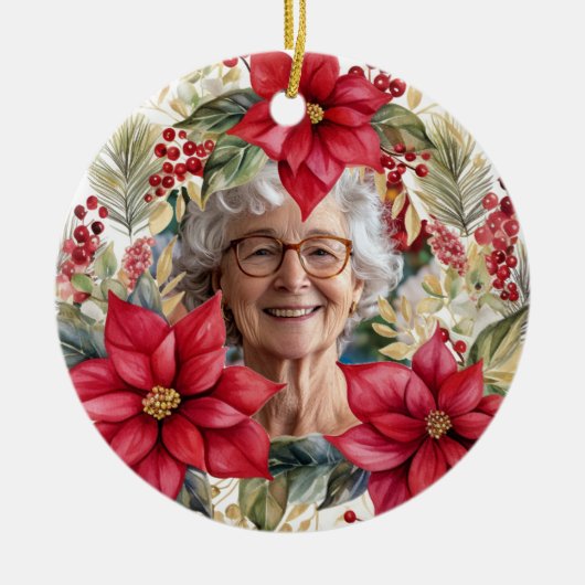 両面クリスマス装飾品 セラミックオーナメント (正面)