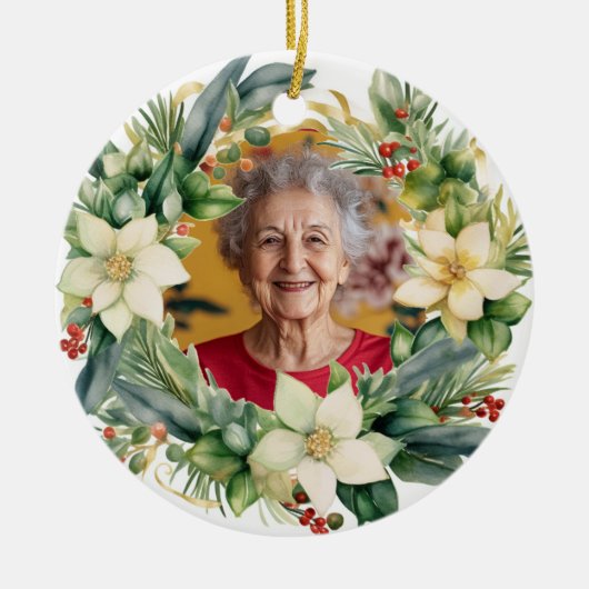 両面クリスマス装飾品 セラミックオーナメント (正面)