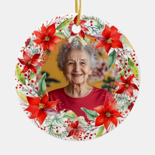 両面クリスマス装飾品 セラミックオーナメント (正面)