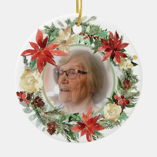 両面クリスマス装飾品 セラミックオーナメント (正面)