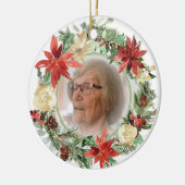 両面クリスマス装飾品 セラミックオーナメント (左)