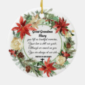 両面クリスマス装飾品 セラミックオーナメント (裏面)