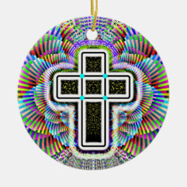両面クロス セラミックオーナメント