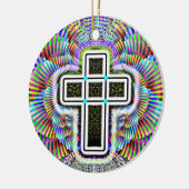 両面クロス セラミックオーナメント (左)