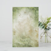 両面グリーン&金ゴールド水色ソープラップ紙 (スタンド正面)