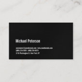 両面グレーブラックフィットネス名刺 名刺 (裏面)