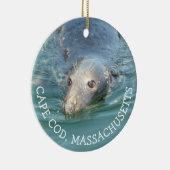 両面ケープタラ写真クリスマス セラミックオーナメント (右)