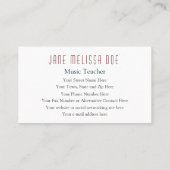 両面コーラス- 名刺 (裏面)