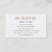 両面コーラス- 名刺 (裏面)