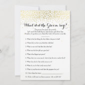 両面ゴールドの飾り付き ブライダルシャワーゲーム (裏面)