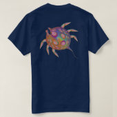 両面サイケデリックフィッシュTシャツ Tシャツ (デザイン裏面)